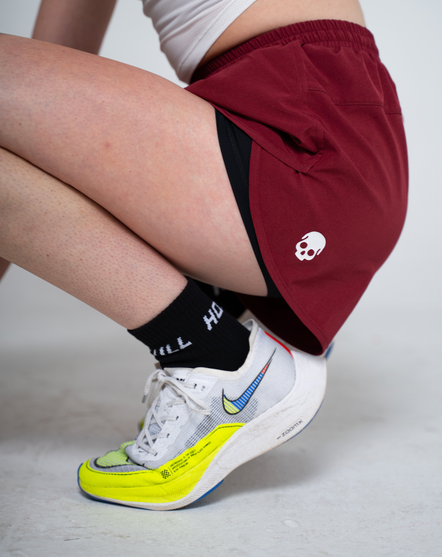 QUARTER LIGHT CUSHION RUN SOCK - BLACK