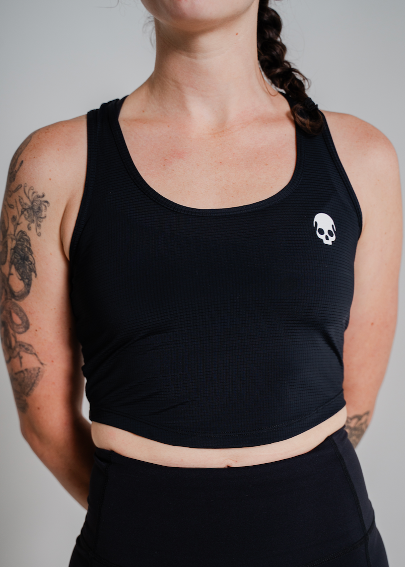 SYNERGY CROP TOP - BLACK