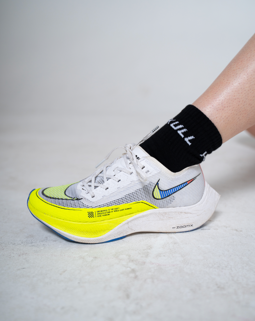 QUARTER LIGHT CUSHION RUN SOCK - BLACK