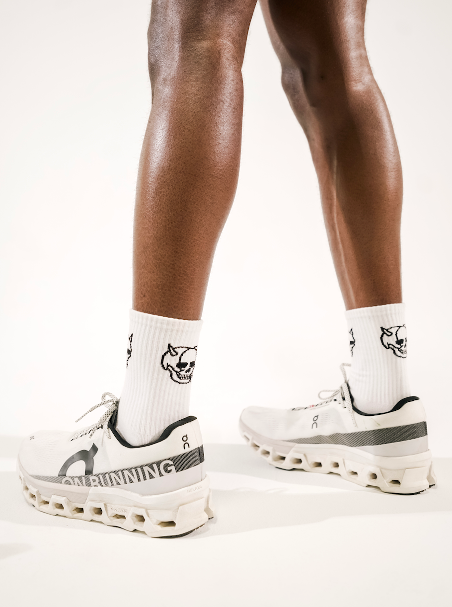 DOUBLE TROUBLE SOCKS - WHITE