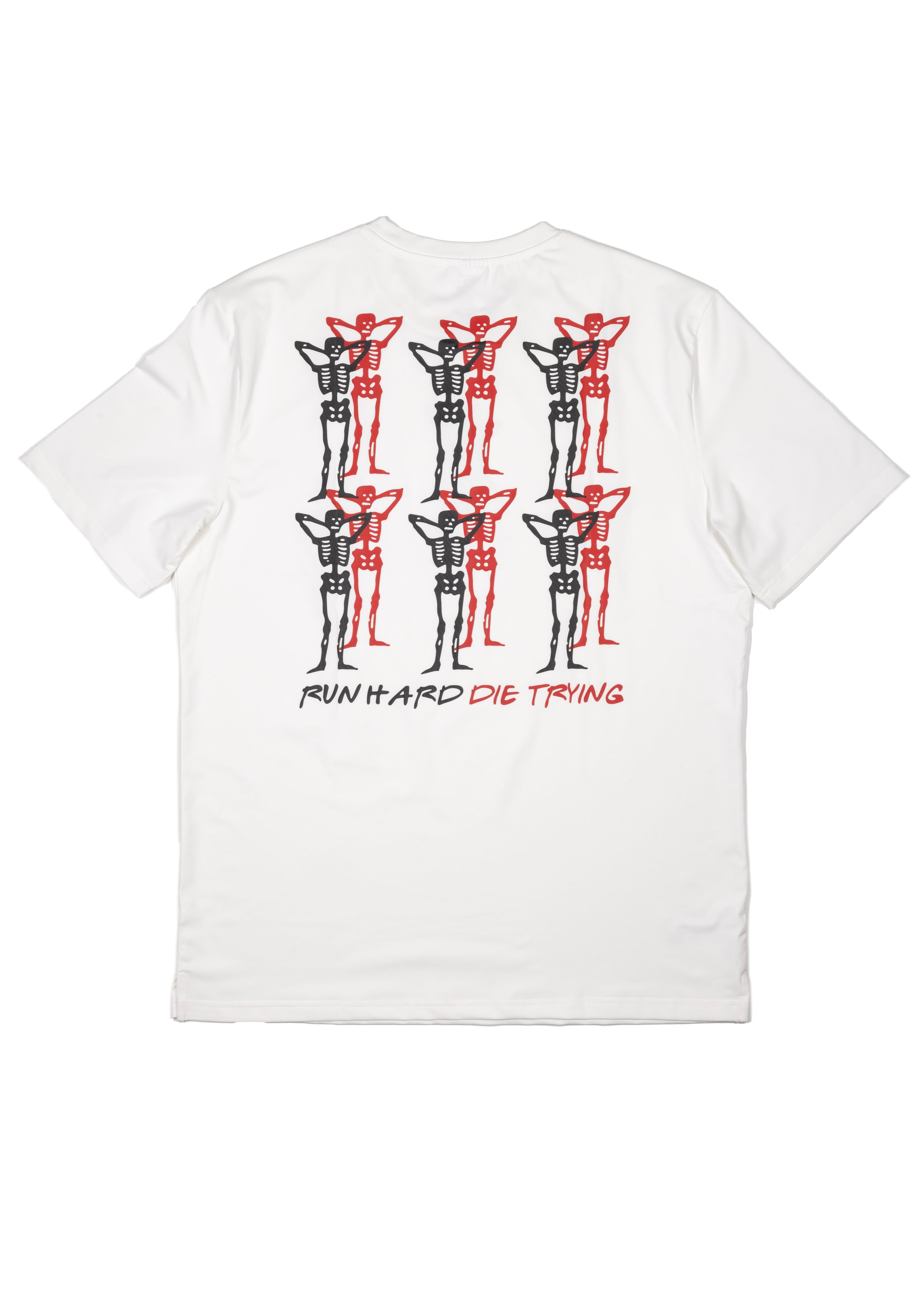 PACE PARTNERS RUN TEE, UNISEX - WHITE