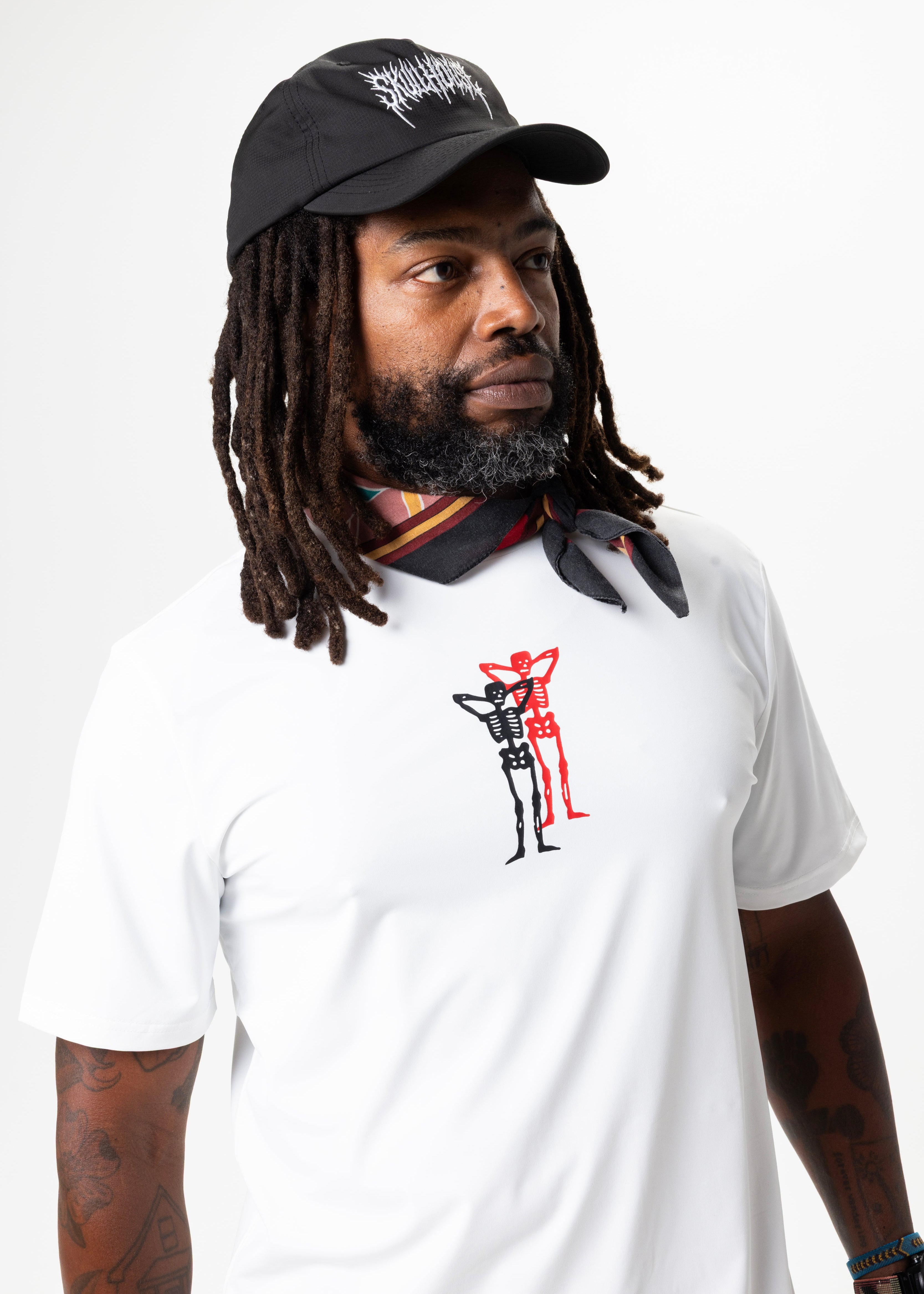 PACE PARTNERS RUN TEE, UNISEX - WHITE