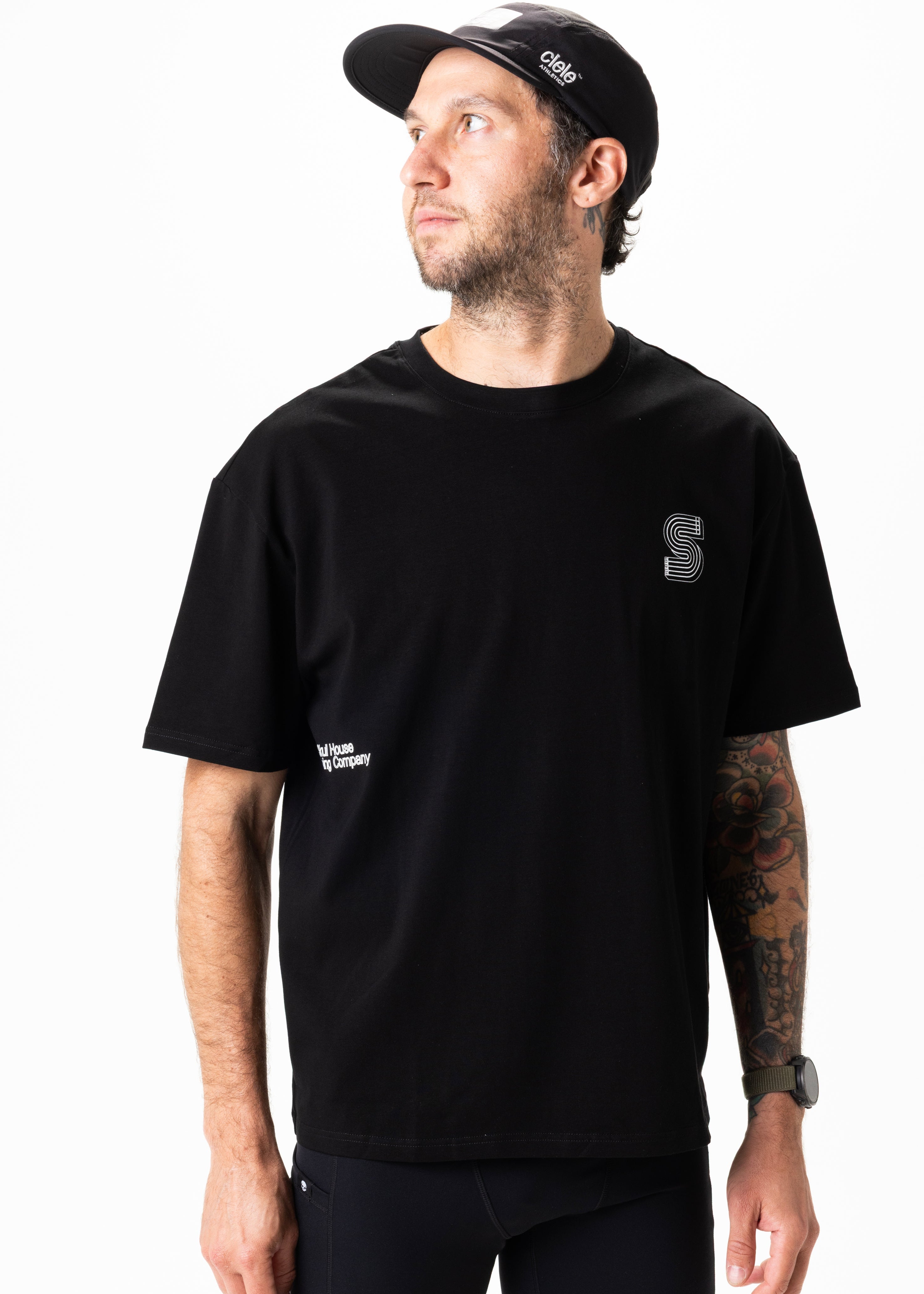 DIMENSIONS OVERSIZED TEE, UNISEX - BLACK