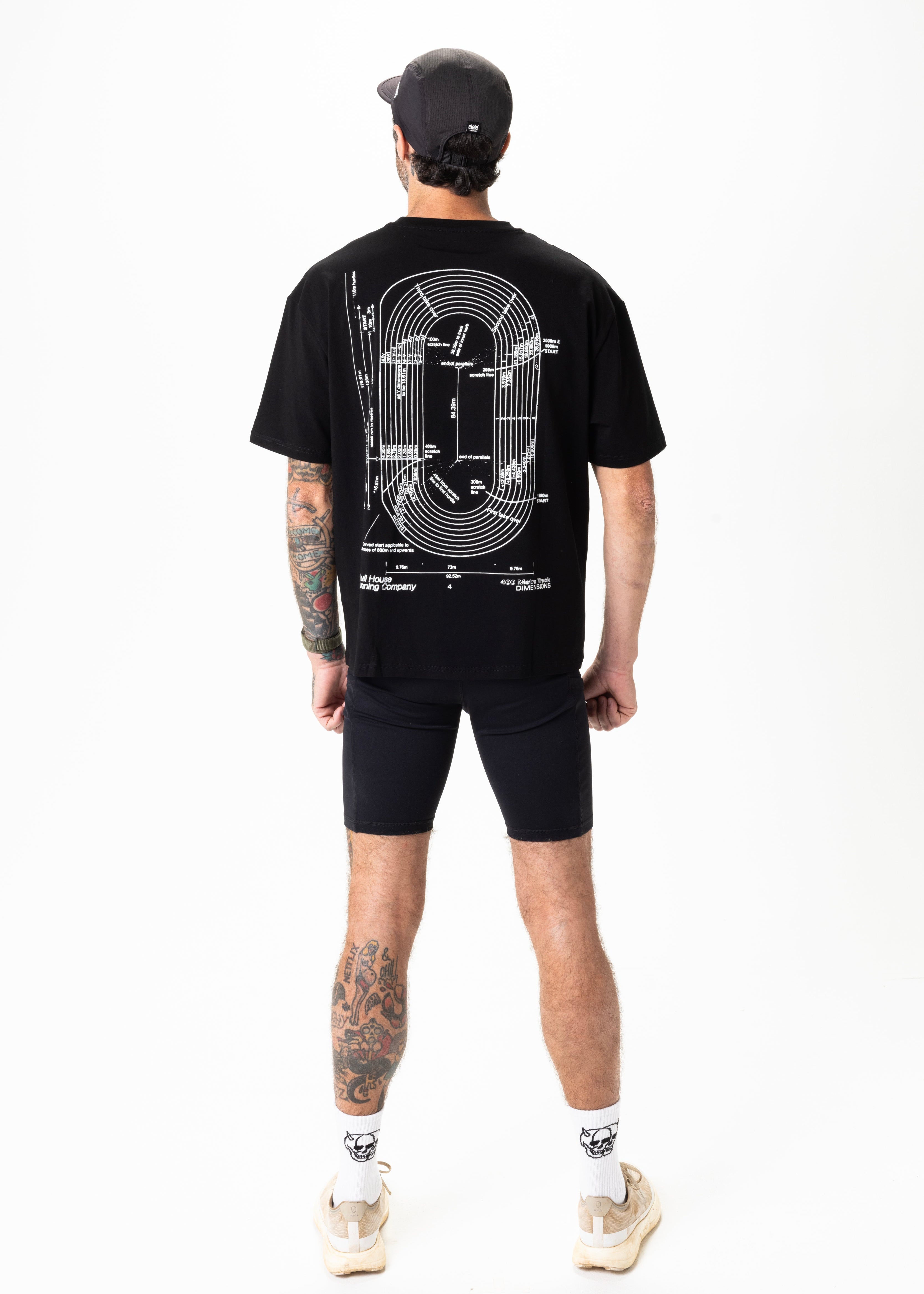 DIMENSIONS OVERSIZED TEE, UNISEX - BLACK