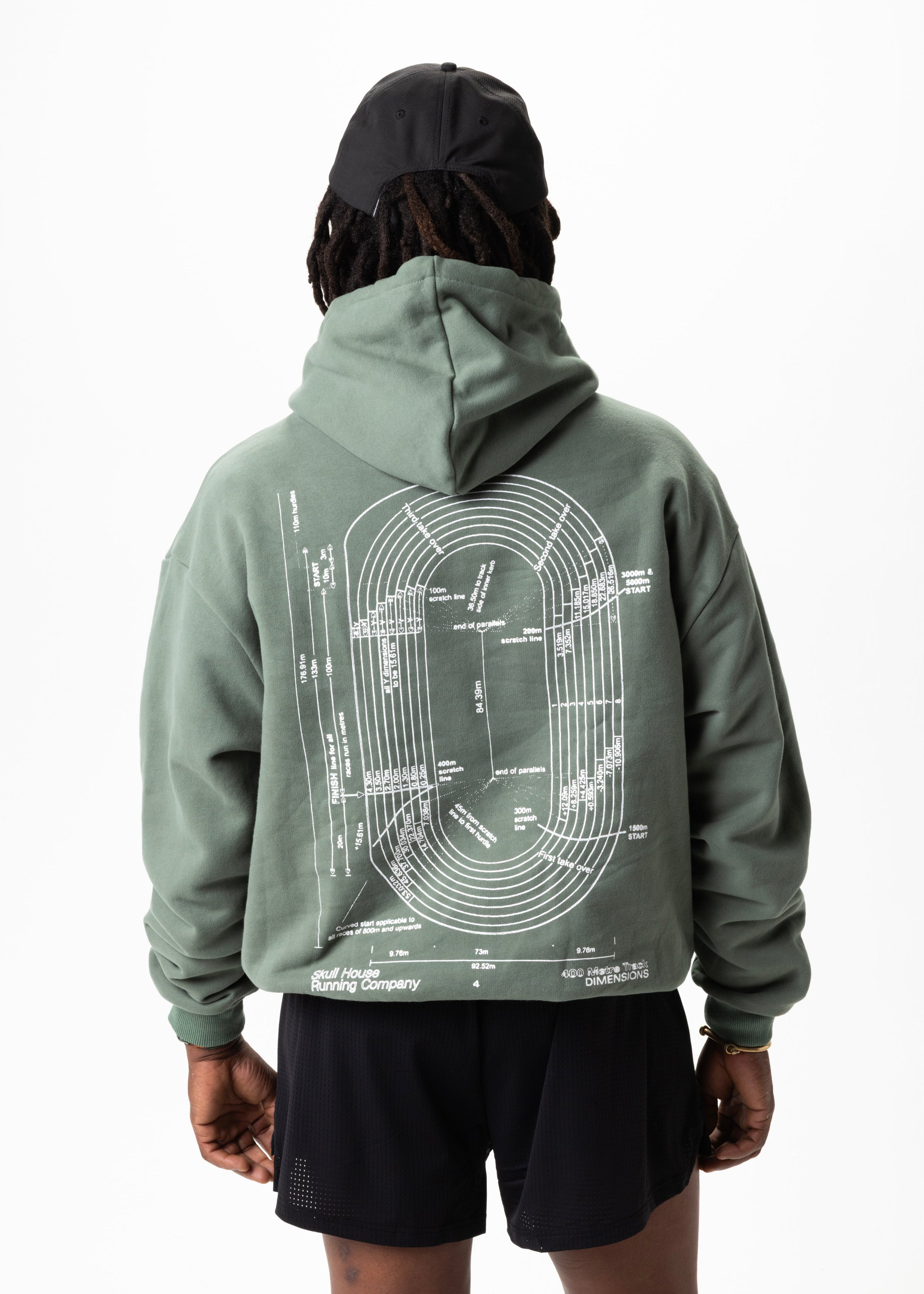 DIMENSIONS HOODIE, UNISEX - FOREST GREEN